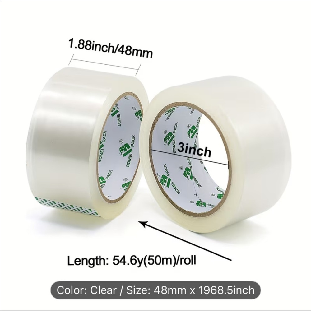6 Rolls Packaging Tape New